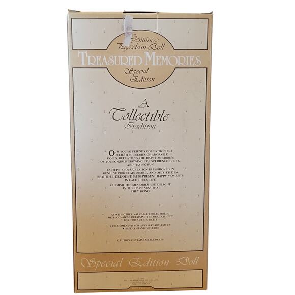 Treasured Memories 12" Porcelain Doll 1991 Special Edition ACM in Original Box - Picture 7 of 16